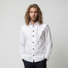Aderlass Victorian Frill Shirt (White)