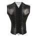 Aderlass Men Corset Spike Faux Leather (black)
