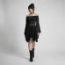 Aderlass Bat Sleeve Crop Top (black)