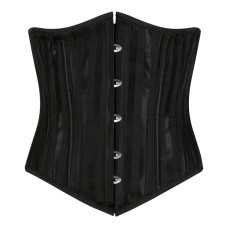 Aderlass Underbust Corset Brocade Stripe (black)