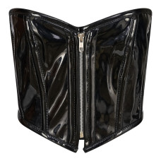 Aderlass Bustier Shiny PVC (black)