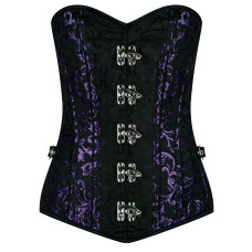 Aderlass Steampunk Corset Brocade (Purple)
