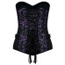 Aderlass Steampunk Corset Brocade (Purple)