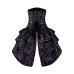Aderlass Corset Mini Dress (Black-Purple)