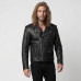 Aderlass Mens Biker Jacket Leather (black)
