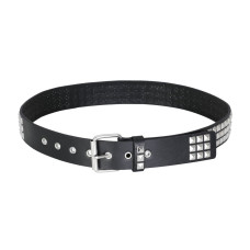 Aderlass Studded Belt Nietengürtel (Black-Silver)