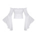 Black Pistol Bat Sleeve Top (White)