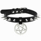 Lovesect Choker Rivet Pentagram (black)