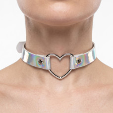 Lovesect Choker Holo Heart (silver)