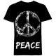 Mode Wichtig T-Shirt PEACE (black)