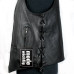 Mode Wichtig Biker Vest Nubuk Leather (black)