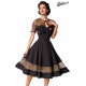 BELSIRA Vintage-Kleid mit Cape (black)
